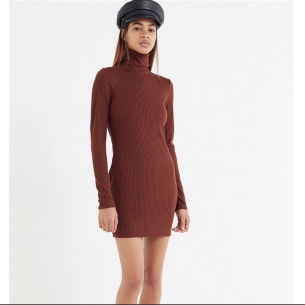 Urban Outfitters Ribbed Mock Neck Dress